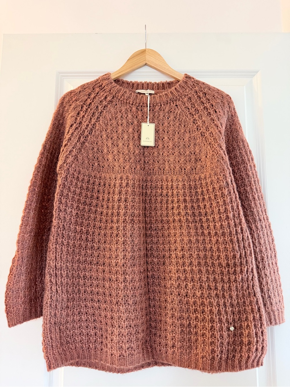Karaca Oversized Mohair Blend Open-Knit Sweater